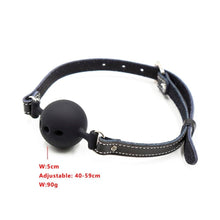 Load image into Gallery viewer, Breathable Black Large Ball Gag BDSM
