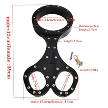 Load image into Gallery viewer, Black Scissor-Type Bondage Pillory BDSM
