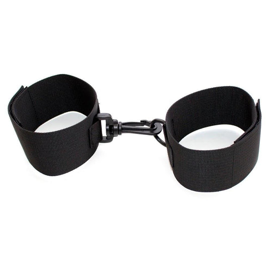 No Frills Black Velcro Restraints BDSM product view