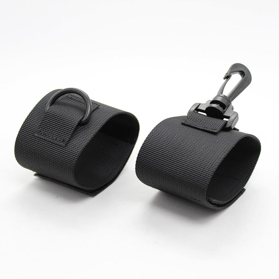 No Frills Black Velcro Restraints BDSM, gallery view 2