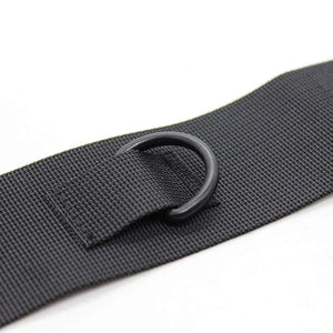 Contraintes Velcro noires sans fioritures BDSM