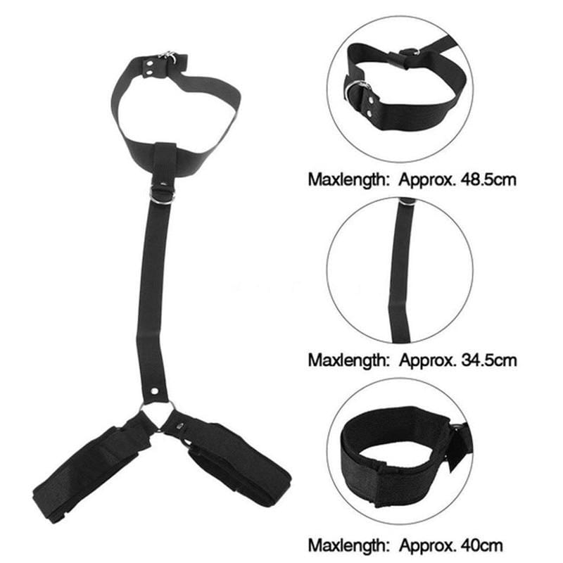Sadistic Bondage Neck to Wrist Restraint BDSM, gallery view 4