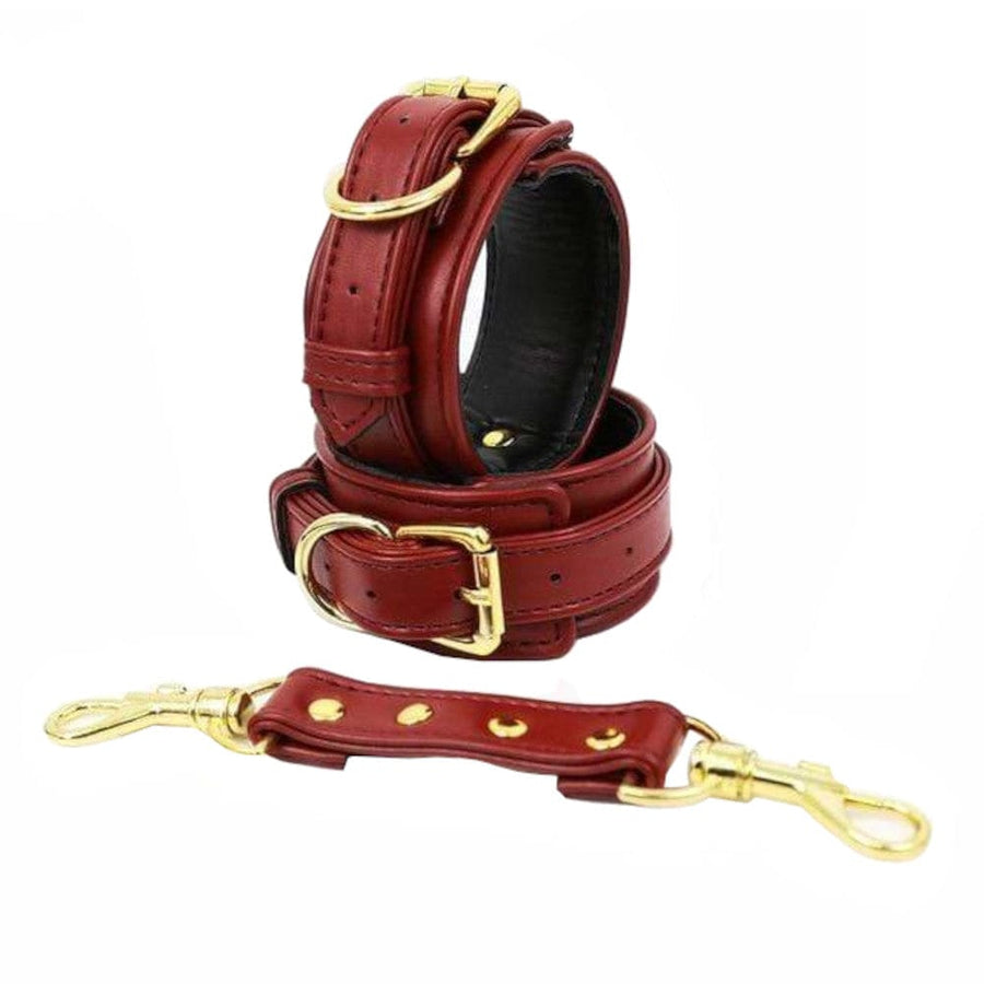 High End Colored Leather Handcuffs BDSM, gallery view 5