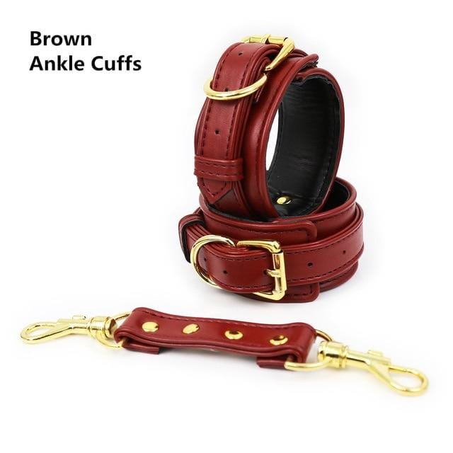 High End Leather Ankle Cuffs, gallery view 6