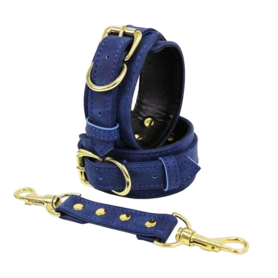 High End Colored Leather Handcuffs BDSM, gallery view 4