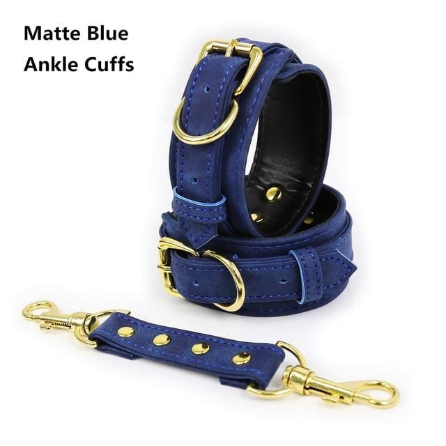 High End Leather Ankle Cuffs, gallery view 5