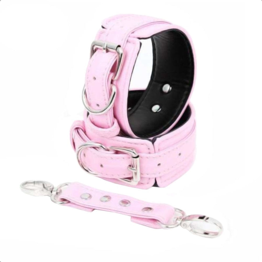 High End Colored Leather Handcuffs BDSM, gallery view 3