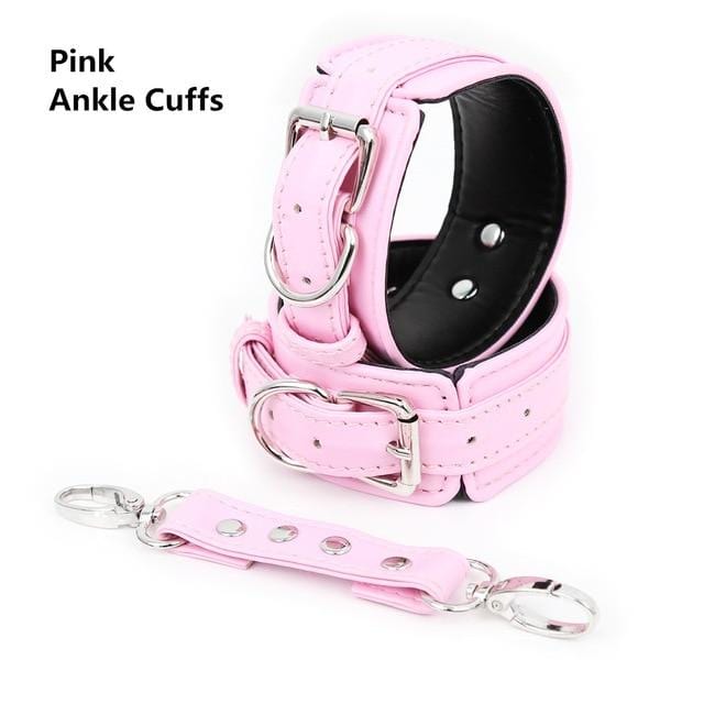 High End Leather Ankle Cuffs, gallery view 4