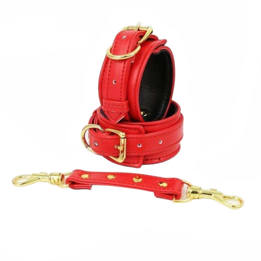 High End Colored Leather Handcuffs BDSM, gallery view 2