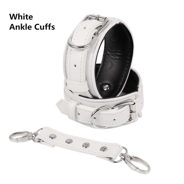 High End Leather Ankle Cuffs, gallery view 2