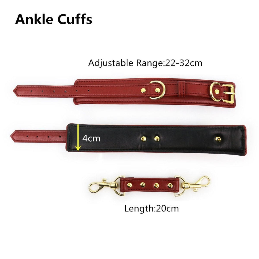 High End Leather Ankle Cuffs, gallery view 12
