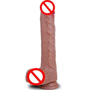 G-Punkt-stimulierender 9-Zoll-Dildo mit Saugnapf BDSM