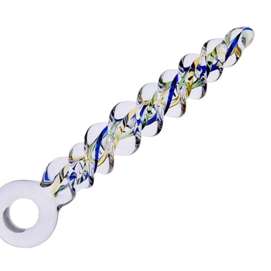 BDSM Spiral Kind of Pleasure Stimulation Glass Dildo, gallery view 2
