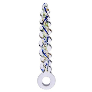 Gode ​​en verre de type spirale BDSM pour stimulation du plaisir