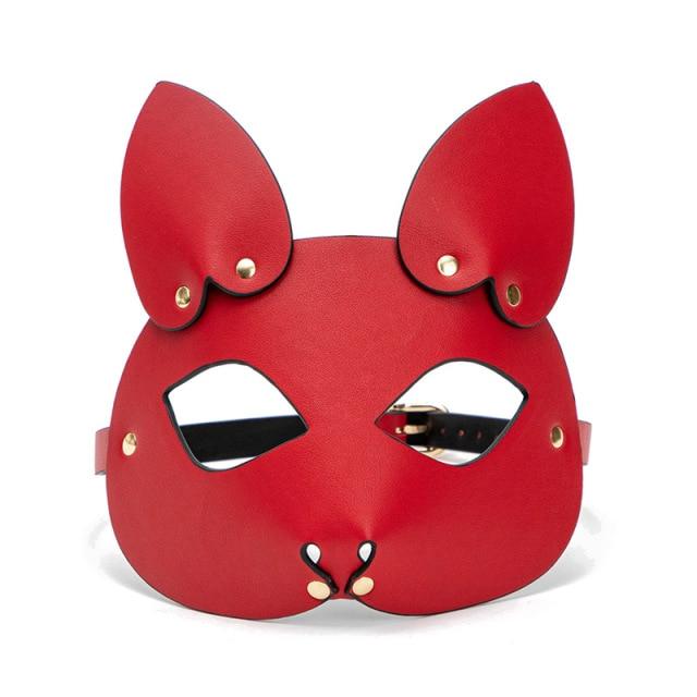 Foxy BDSM Leather Mask BDSM, gallery view 2