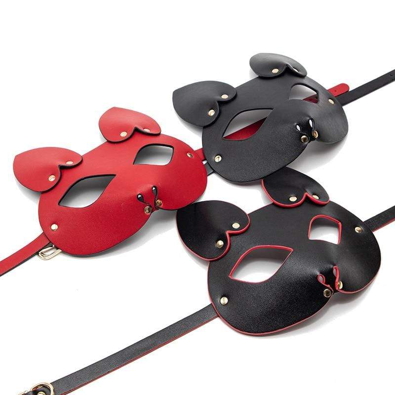 Foxy BDSM Leather Mask BDSM product view