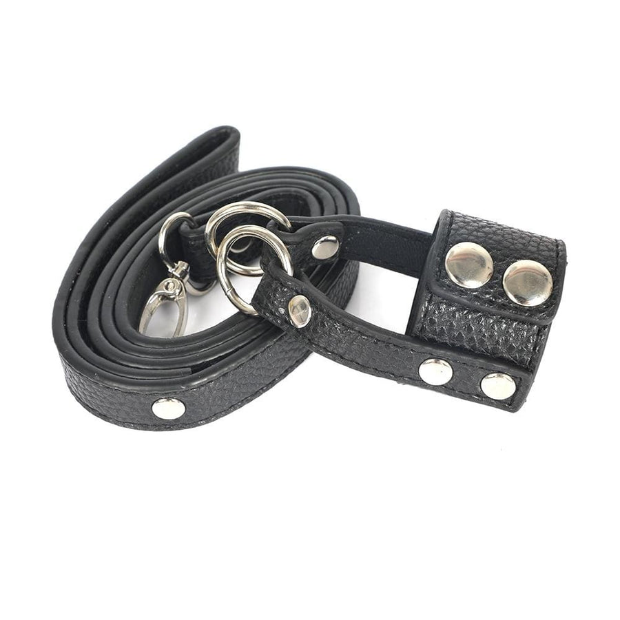 Slave Control Leather Ball Stretcher BDSM, gallery view 2