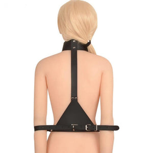 Harnais de bondage en cuir réglable BDSM