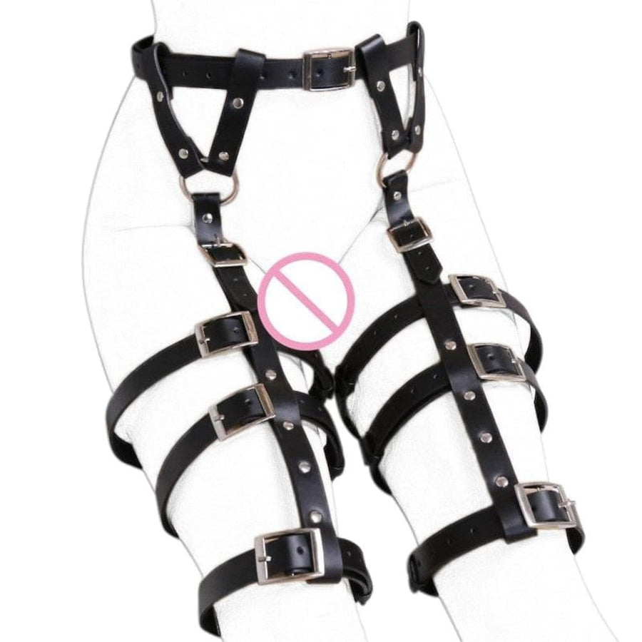 Please Your Master Leather Sex Belt BDSM, gallery view 2