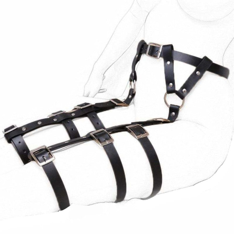 Please Your Master Leather Sex Belt BDSM, gallery view 4