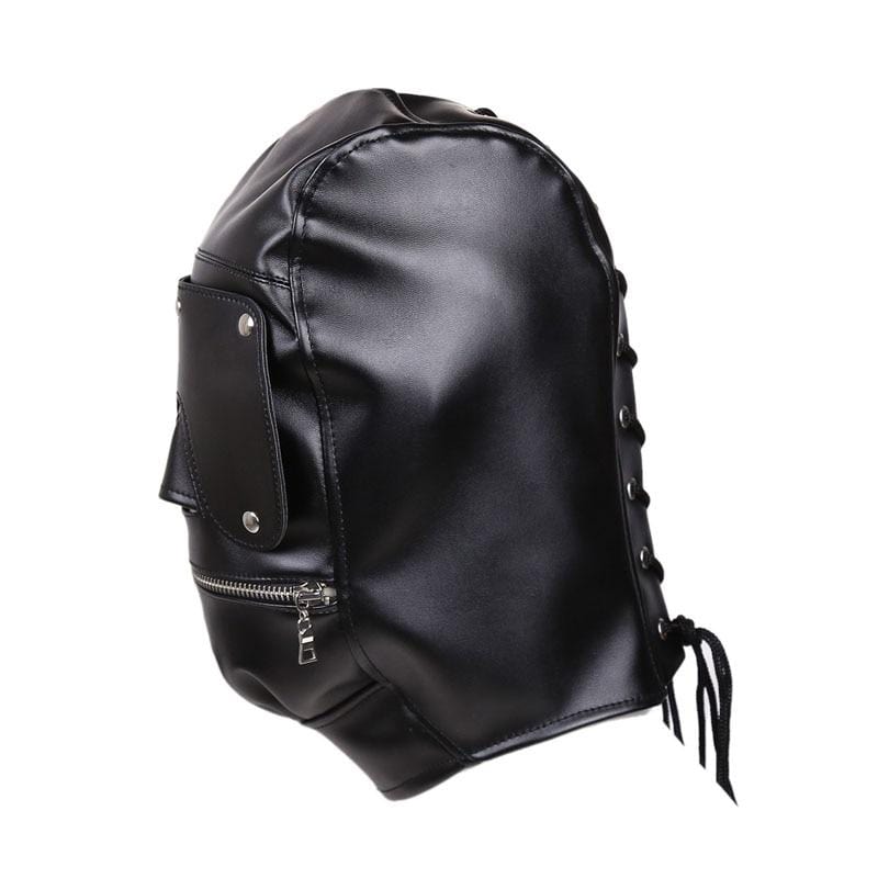 BDSM Slave's Black Zipper Mask, gallery view 2
