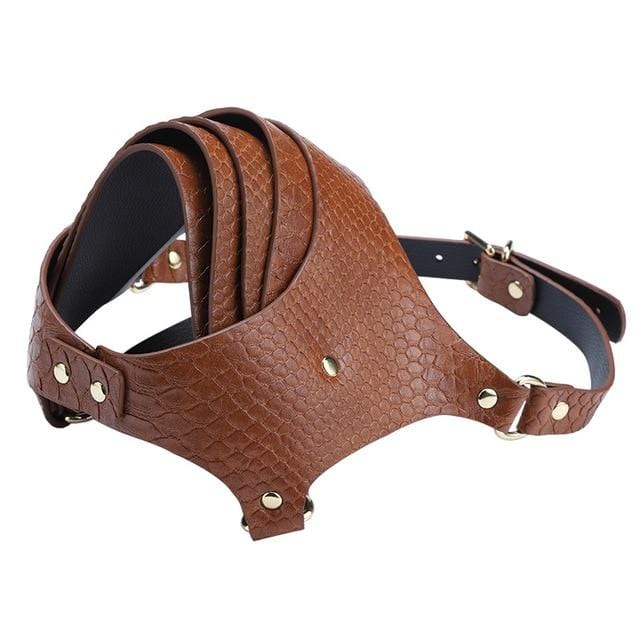 Layered Leather Slave Mask BDSM, gallery view 2
