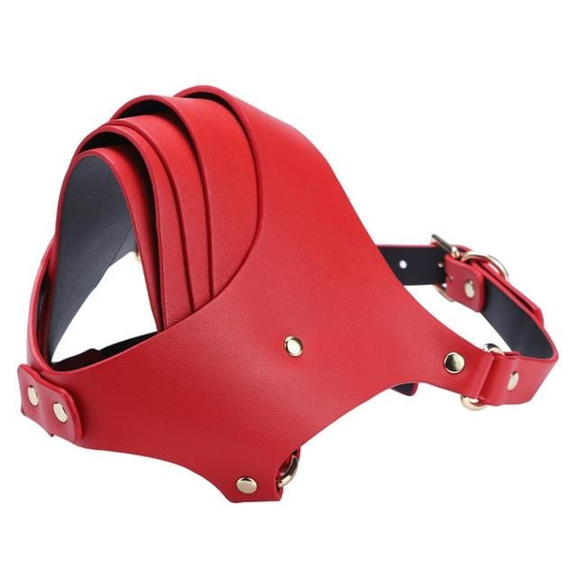 Layered Leather Slave Mask BDSM product view