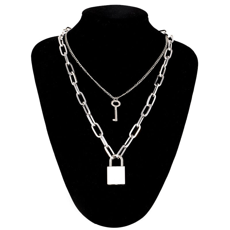 Submissive Necklace with Padlock BDSM DDLG, gallery view 24