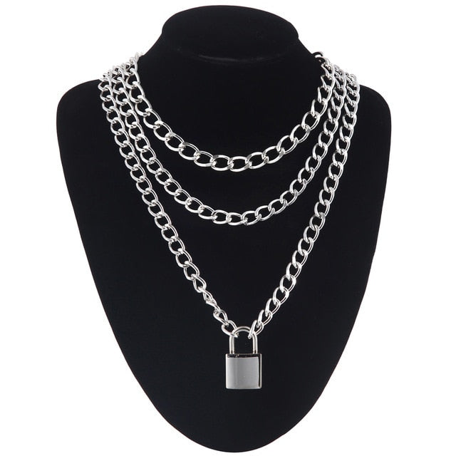 Submissive Necklace with Padlock BDSM DDLG, gallery view 10