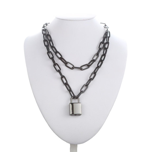 Submissive Necklace with Padlock BDSM DDLG, gallery view 5
