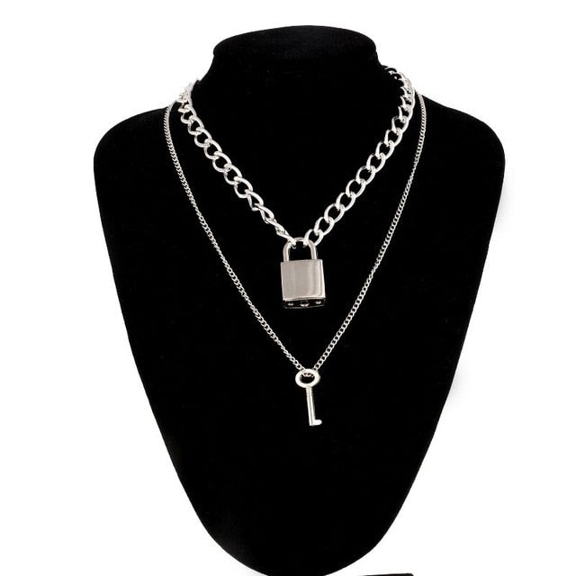Submissive Necklace with Padlock BDSM DDLG, gallery view 14