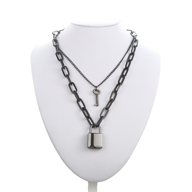 Submissive Necklace with Padlock BDSM DDLG, gallery view 21