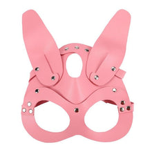 Load image into Gallery viewer, Leather Bunny Kinky Mask BDSM
