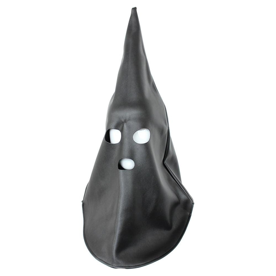 Executioner Fetish Black Leather Mask BDSM product view