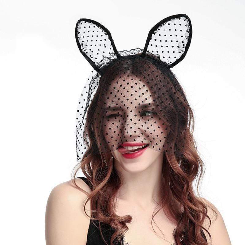 Playmate Fantasy Lace Bunny Mask, gallery view 4