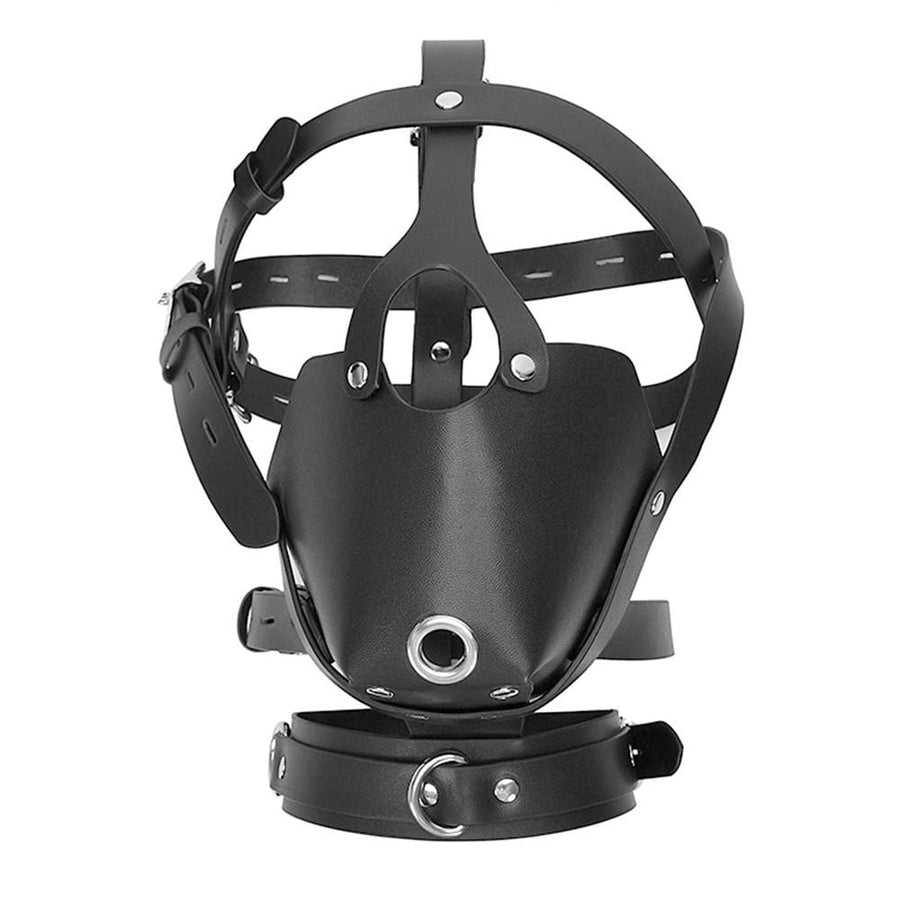 Ruthless Punishment Leather Muzzle Mask BDSM product view