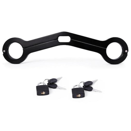 Black Wooden Wrist Lock Humbler Sex Toy product view
