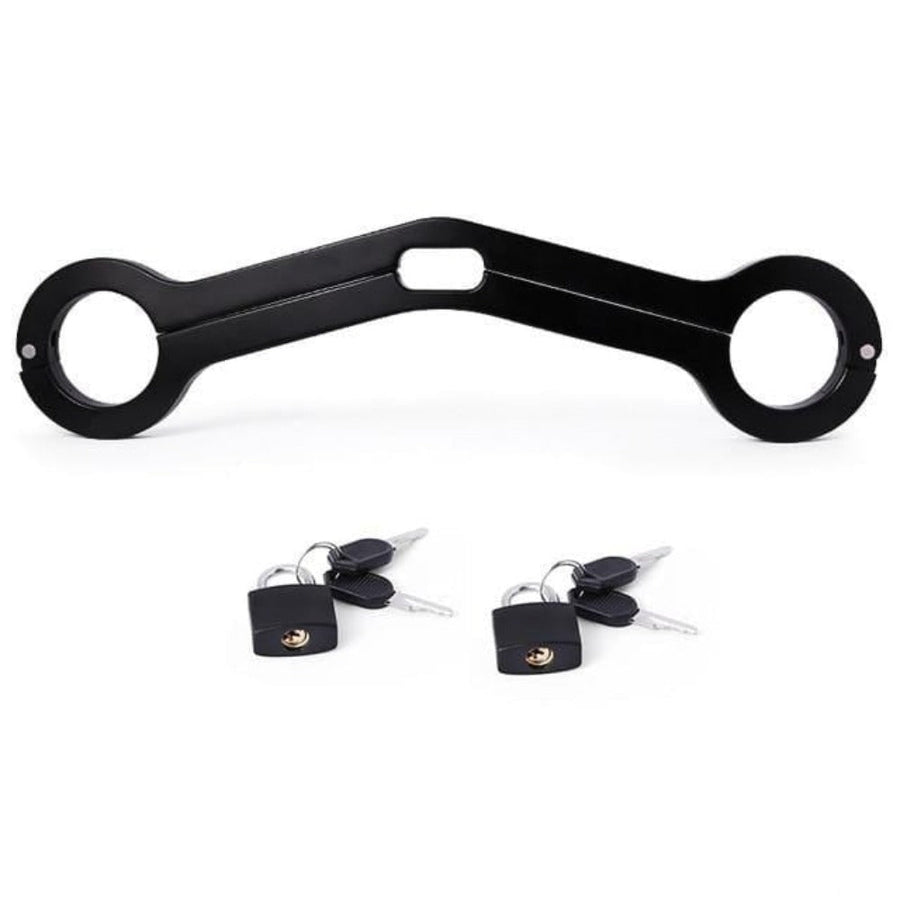 Black Wooden Wrist Lock Humbler Sex Toy product view