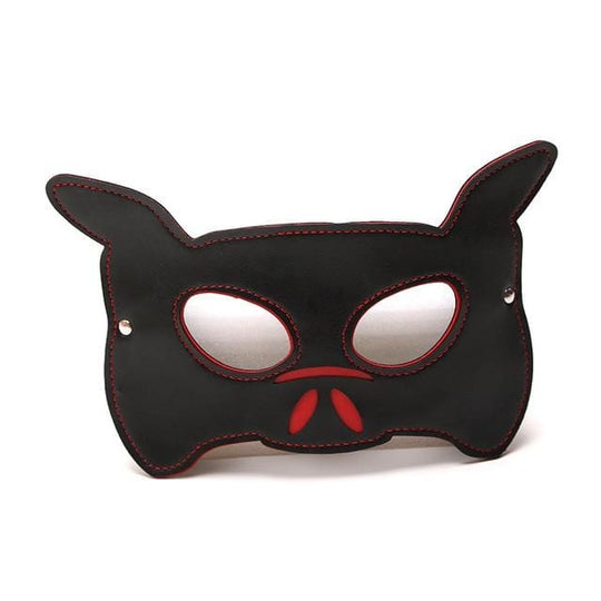 Black Whipping Dog Leather Mask product view