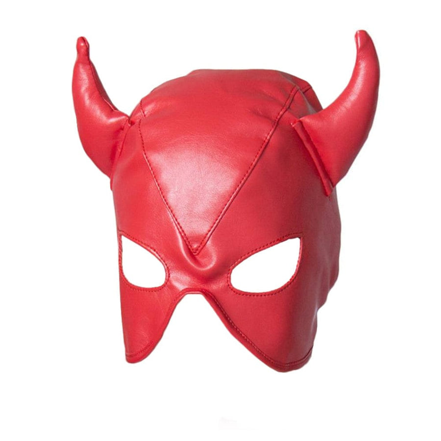 Devilish Lust Leather Fetish Hood BDSM, gallery view 4