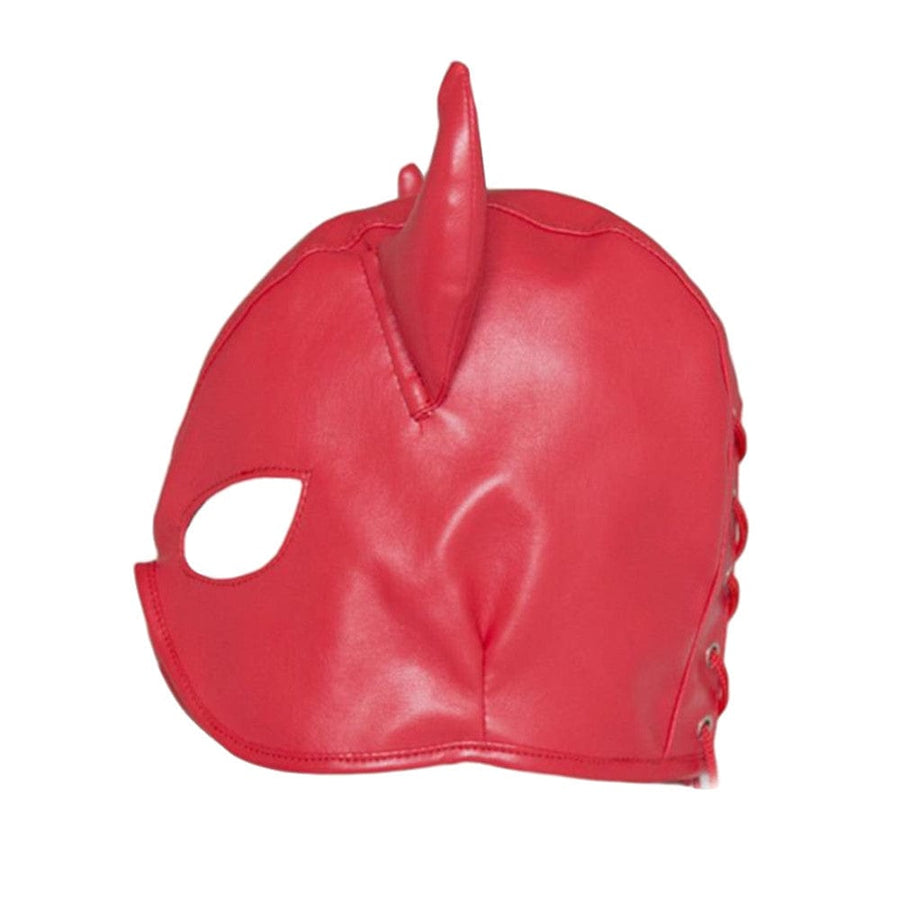 Devilish Lust Leather Fetish Hood BDSM, gallery view 3