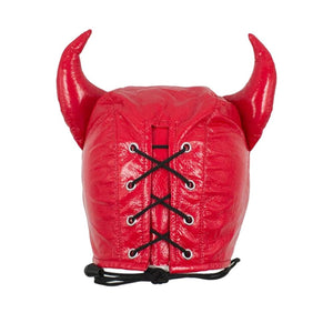 Cagoule fétichiste en cuir Devilish Lust BDSM