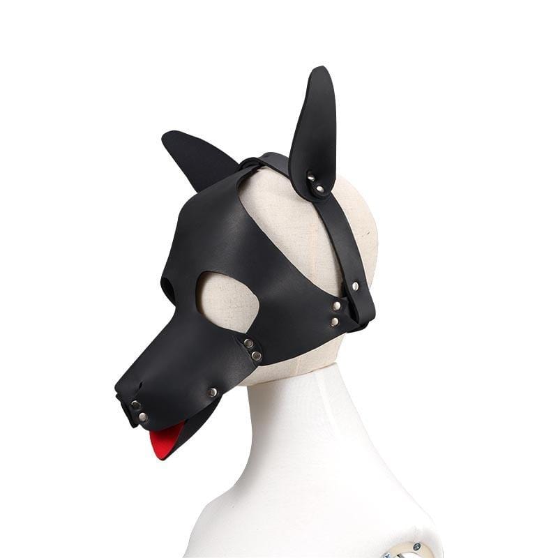 Leather BDSM Dog Mask BDSM, gallery view 6