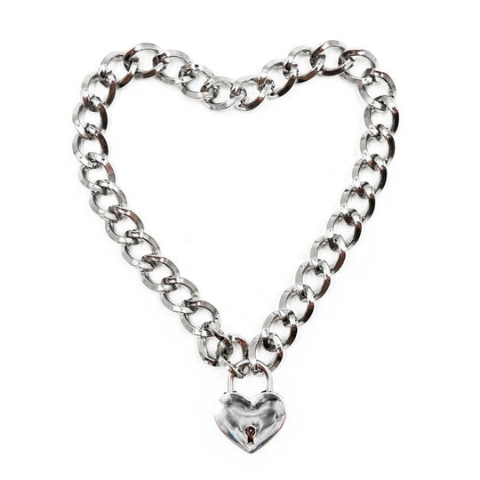 Locking Chainlike Metal Collar product view