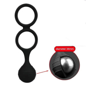 Silicone Cock and Ball Stretching Trainer BDSM