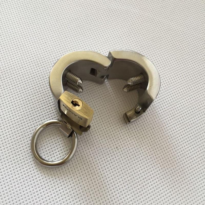 Sadist's Fancy Lockable Testicle Cuffs BDSM, gallery view 2