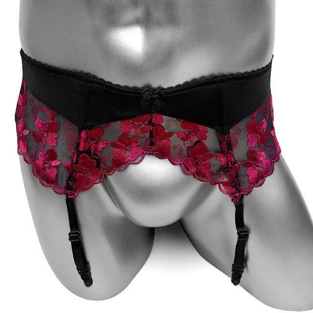 "Sissy Erika" Embroidered Garter Belt product view