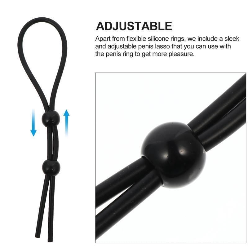 Black Silicone Cock and Ball Tie BDSM, gallery view 4