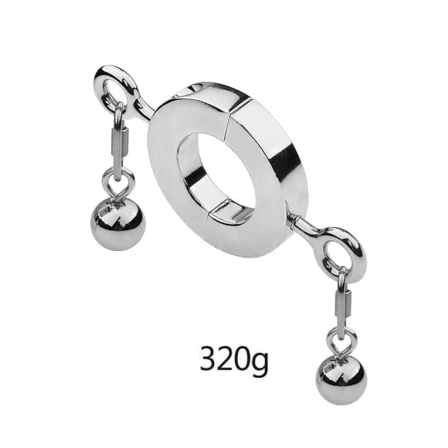Metallic Testicle Stretcher Weights BDSM, gallery view 6