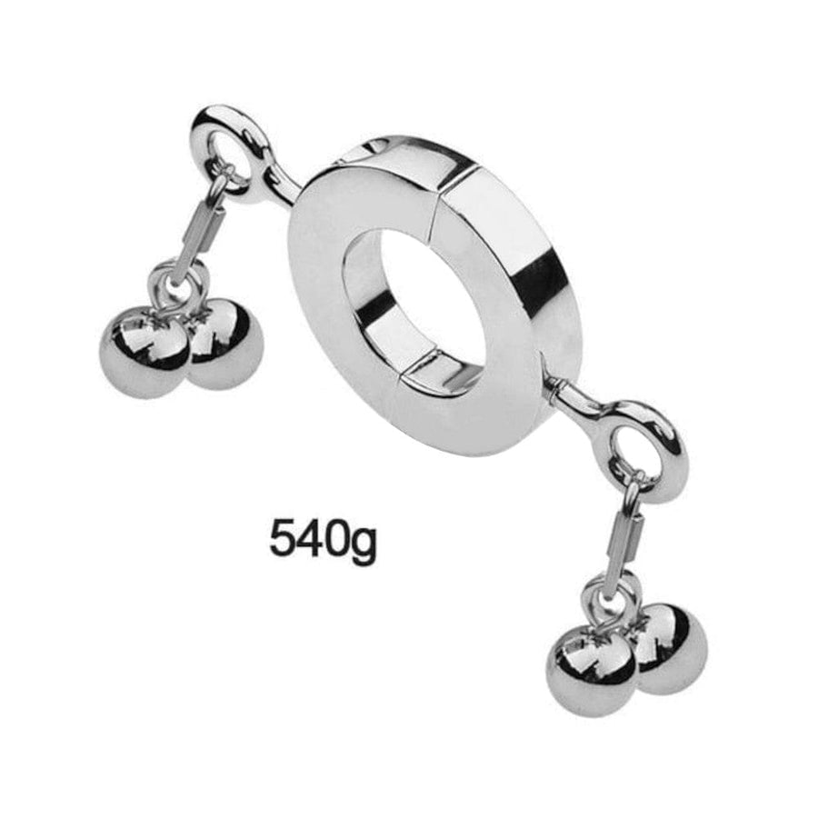 Metallic Testicle Stretcher Weights BDSM, gallery view 7